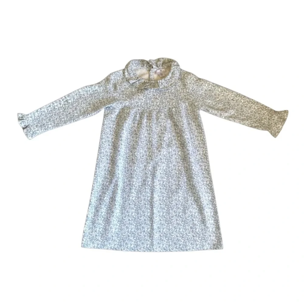PETITE PLUME Scarlett Nightgown Gown STAFFORD FLORAL White w/Blue-Green GIRLS 14